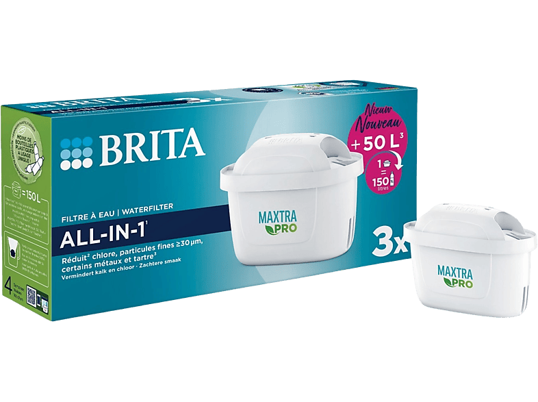 Brita Waterfilterpatroon Maxtra Pro All-in-1 Pack Van 3 (1050414)