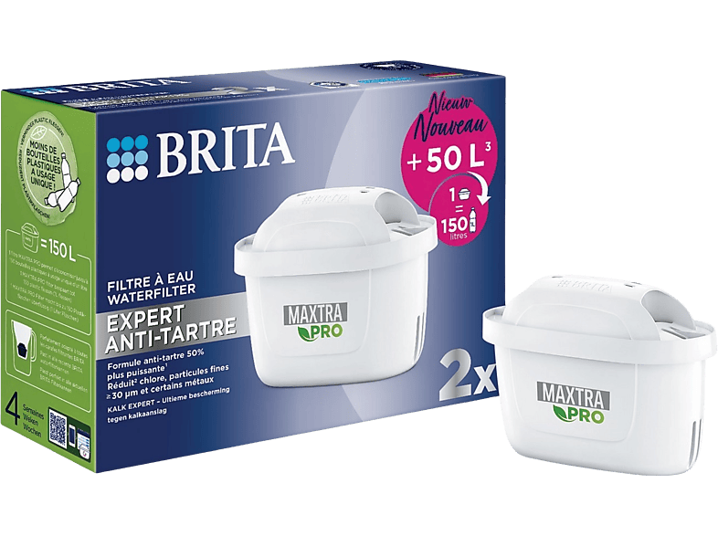 Brita Waterfilterpatroon Maxtra Pro Kalk Expert Pack Van 2 (1050428)