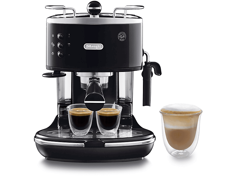 Macchina Caffè Espresso De'Longhi Icona Classic Eco311.Bk, 1100 W, Nero