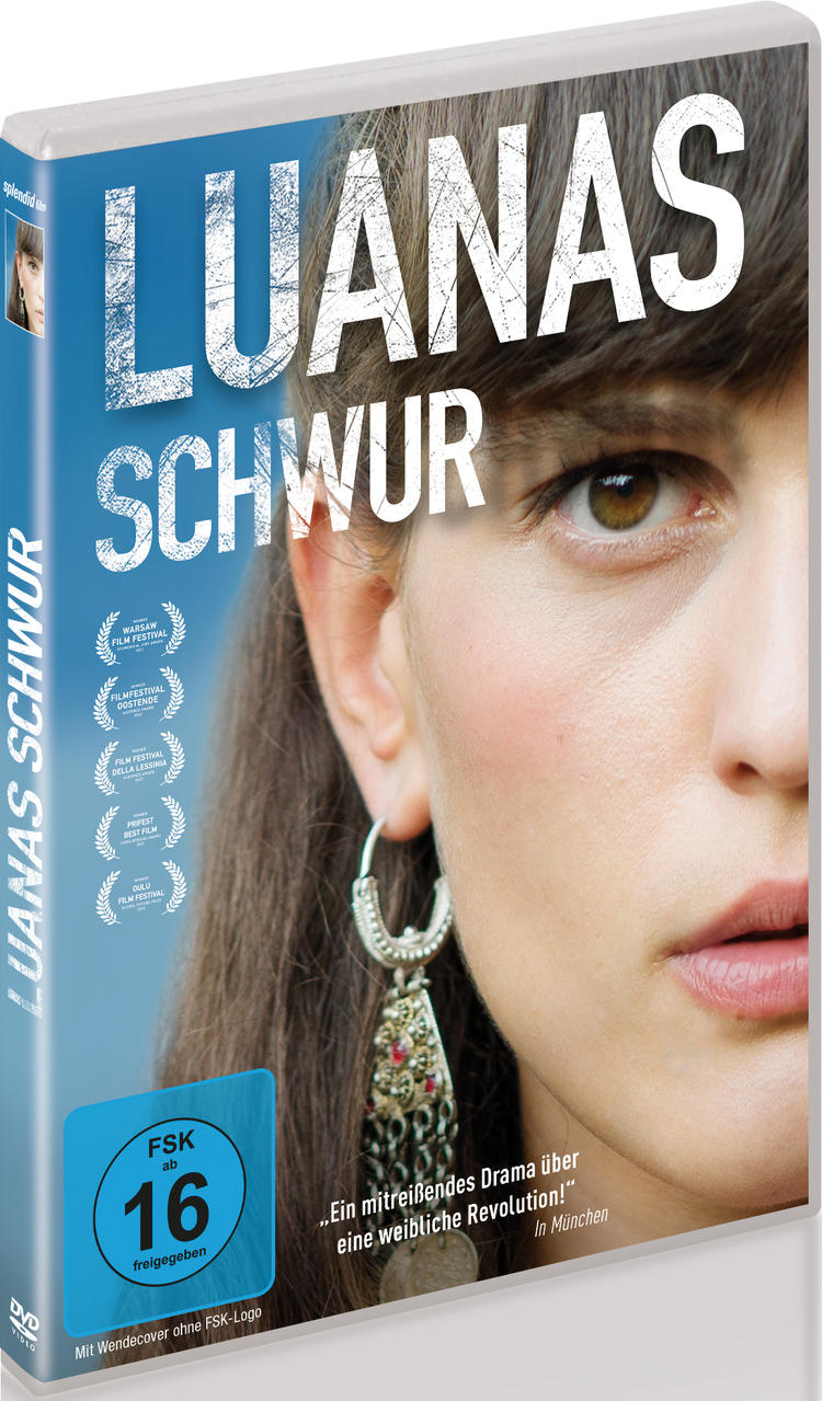 DVD-Hülle von 'Luanas Schwur' mit dem Gesicht einer Frau auf dem Cover.