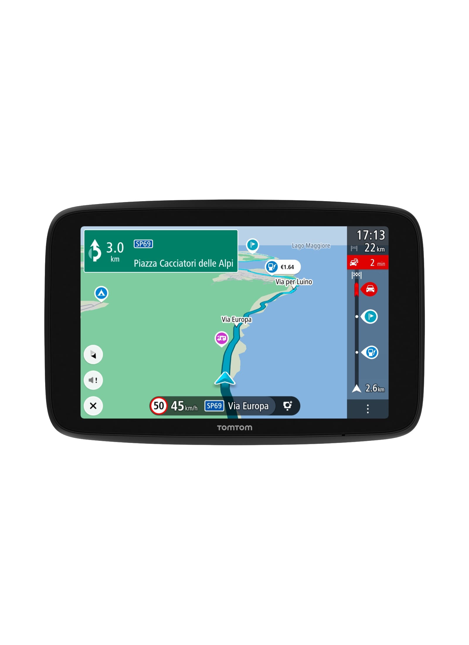 GPS - Tom Tom GO Camper Max 7", Para autocaravanas, 1.93 h autonomía, 2 GB RAM, 32 GB, Todo el mundo, Negro