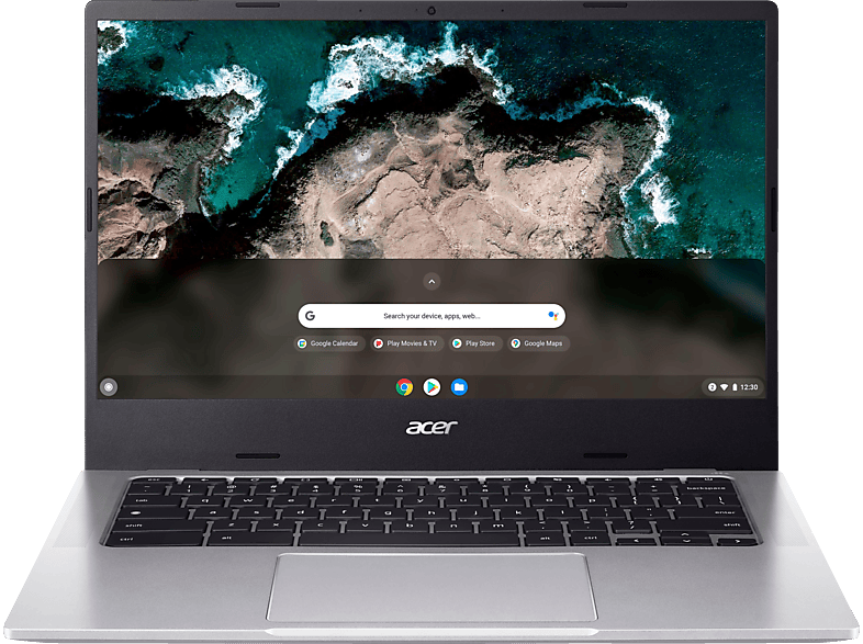 ACER 514 (CB514-2H-K7VE) Chromebook, 14 Zoll, Full-HD, MediaTek Octa-Core ARM Cortex A76/A55 Prozessor (MT8192), 4 GB, 64 GB, Google ChromeOS, Mali-G57