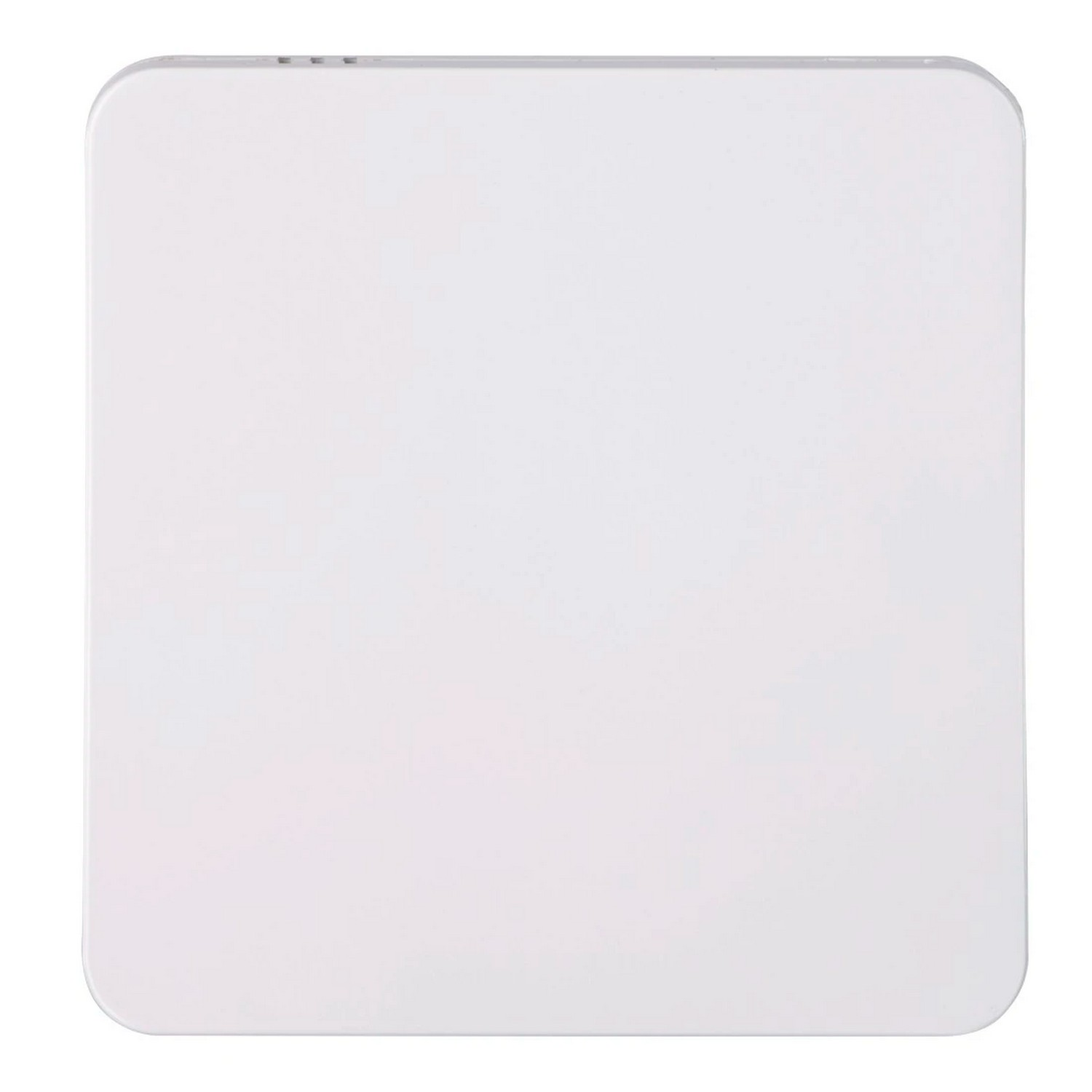 A plain white square, possibly a light switch or a cover plate.