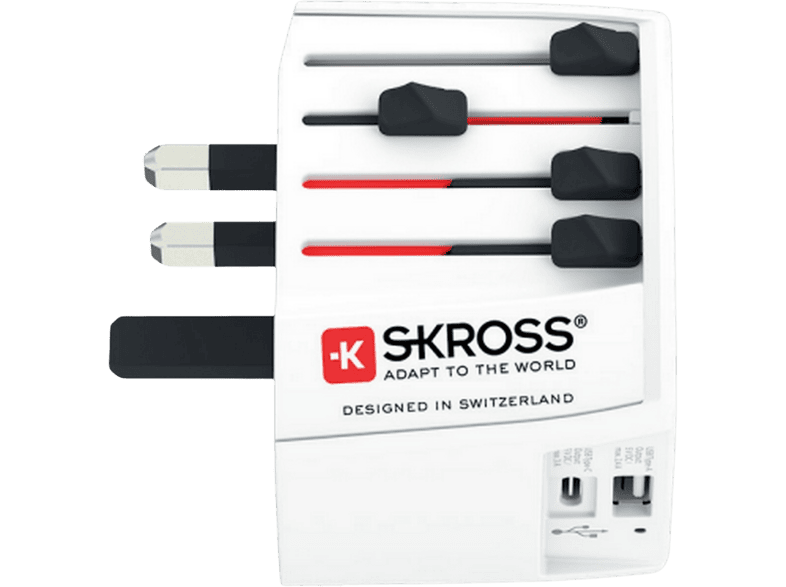 Skross Wereldwijde Reisadapter MUV USB-A / USB-C