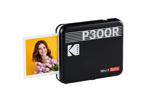KODAK Imprimante photo portable Mini 3 Retro Noir + Lot de 60 papiers photo  (P300RB60)