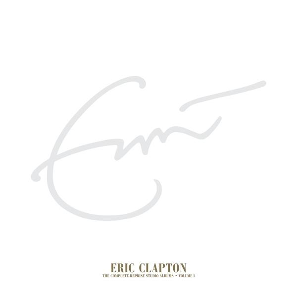 Album borítója Eric Clapton fehér aláírásával, a 'Eric Clapton' felirattal és az album részleteivel fehér háttéren.