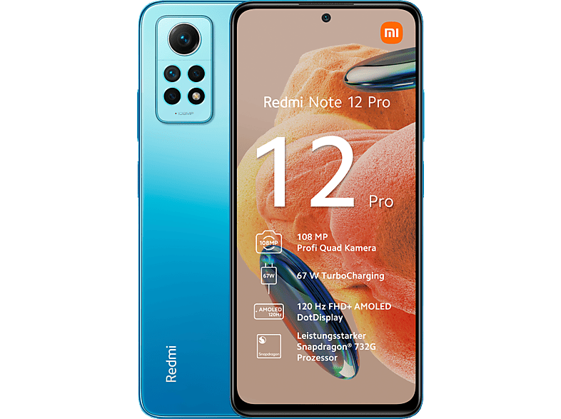 Dual Blue 12 GB 128 Pro Note Redmi SIM XIAOMI Glacier