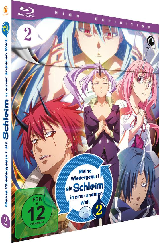 Anime Blu-ray Disc Cover. Charaktere aus der Show, Titeltext auf Japanisch und ein Logo.
