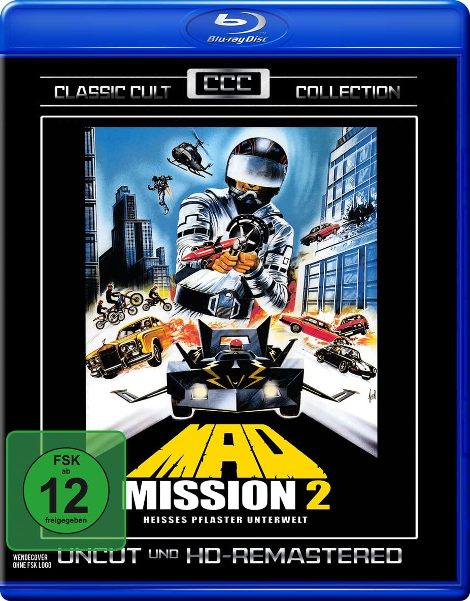 Blu-ray-Filmcover. Figur im Raumanzug, futuristische Stadt im Hintergrund.