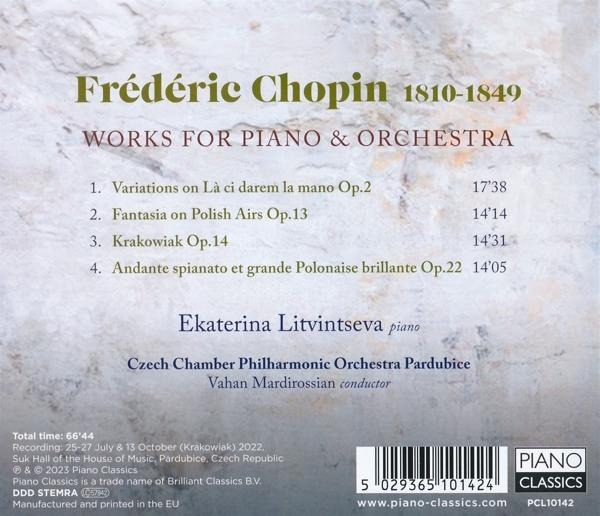 Ekaterina Litvintseva - Chopin:Works for Piano And Orchestra  - (CD)