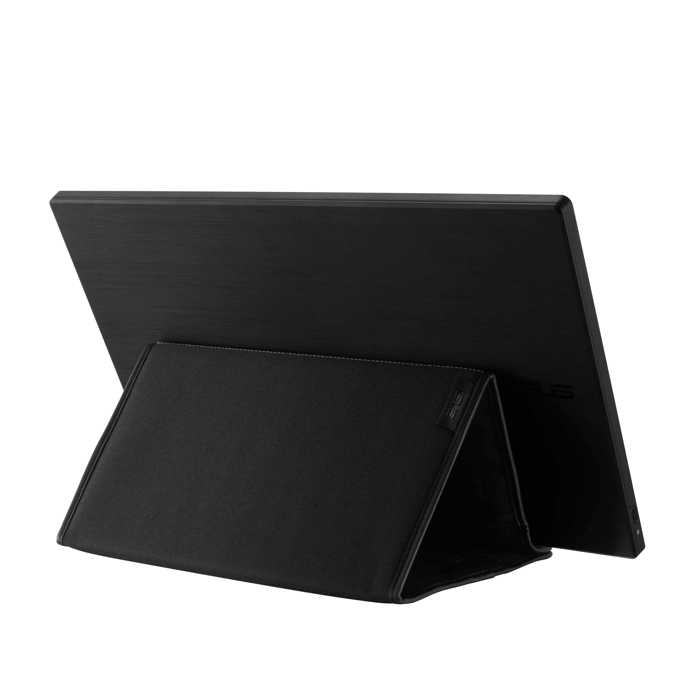 Moniteur portable avec couvercle, vue arrière.