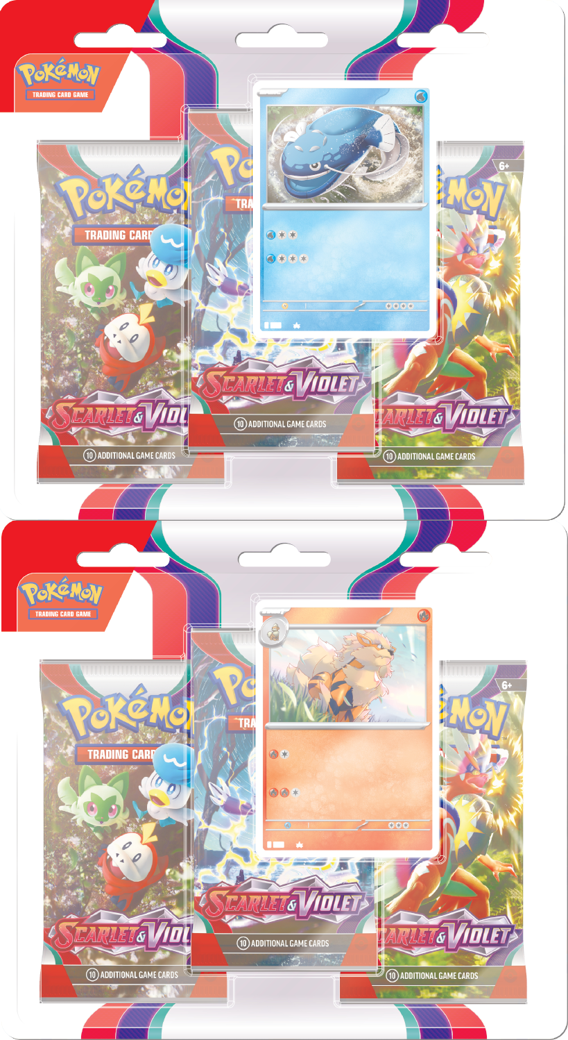 3 Boosters Scarlet & Violet (Blister) UK