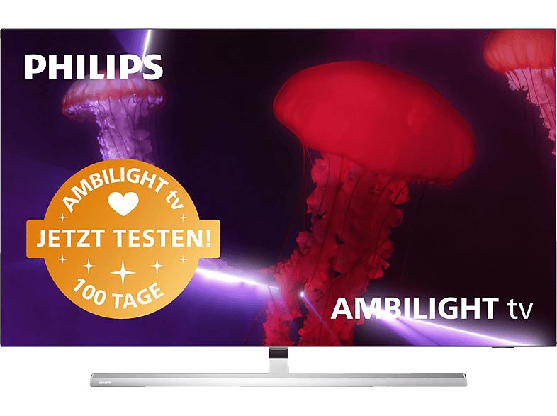 PHILIPS 121 48OLED837/12 Ambilight, SMART 11 / TV™ (Flat, (R)) 4K, TV OLED OLED TV, cm, Zoll Android 48
