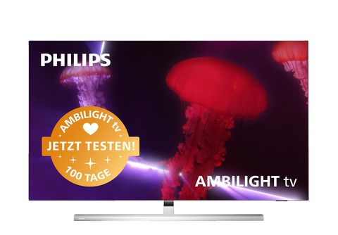 OLED MediaMarkt TV, 4K, (Flat, Android | 48 Zoll 48OLED837/12 TV™ (R)) / 121 OLED cm, Ambilight, TV PHILIPS SMART 11