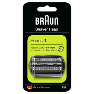 Recambio para afeitadora - Braun Series 3 21B, Recambio para Afeitadora Braun Serie 3, Negro