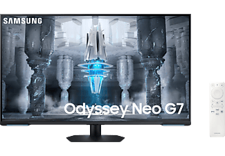 SAMSUNG Odyssey Neo G7 LS43CG700NU - Ecran de jeu, 43 ", UHD 4K, 144 Hz, blanc/noir