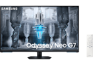 SAMSUNG Odyssey Neo G7 LS43CG700NU - Monitor da gaming, 43 ", UHD 4K, 144 Hz, Bianco/Nero