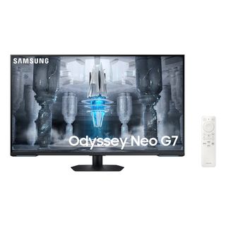 SAMSUNG Odyssey Neo G7 LS43CG700NU - Gaming Monitor, 43 ", UHD 4K, 144 Hz, Weiss/Schwarz