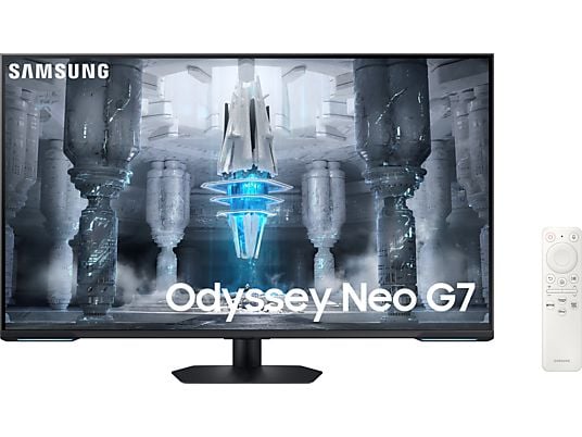 SAMSUNG Odyssey Neo G7 LS43CG700NU - Gaming Monitor, 43 ", UHD 4K, 144 Hz, Weiss/Schwarz