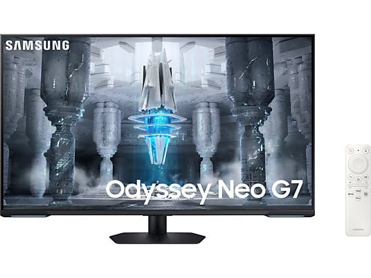 SAMSUNG Odyssey Neo G7 LS43CG700NU - Ecran de jeu, 43 ", UHD 4K, 144 Hz, blanc/noir