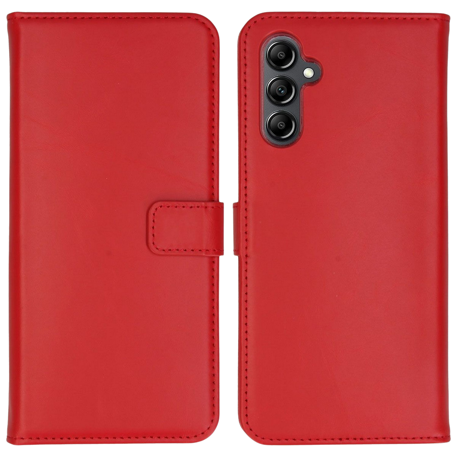 SELENCIA Flipcover Real Leather Galaxy A14 5G Rood (SH00057248)