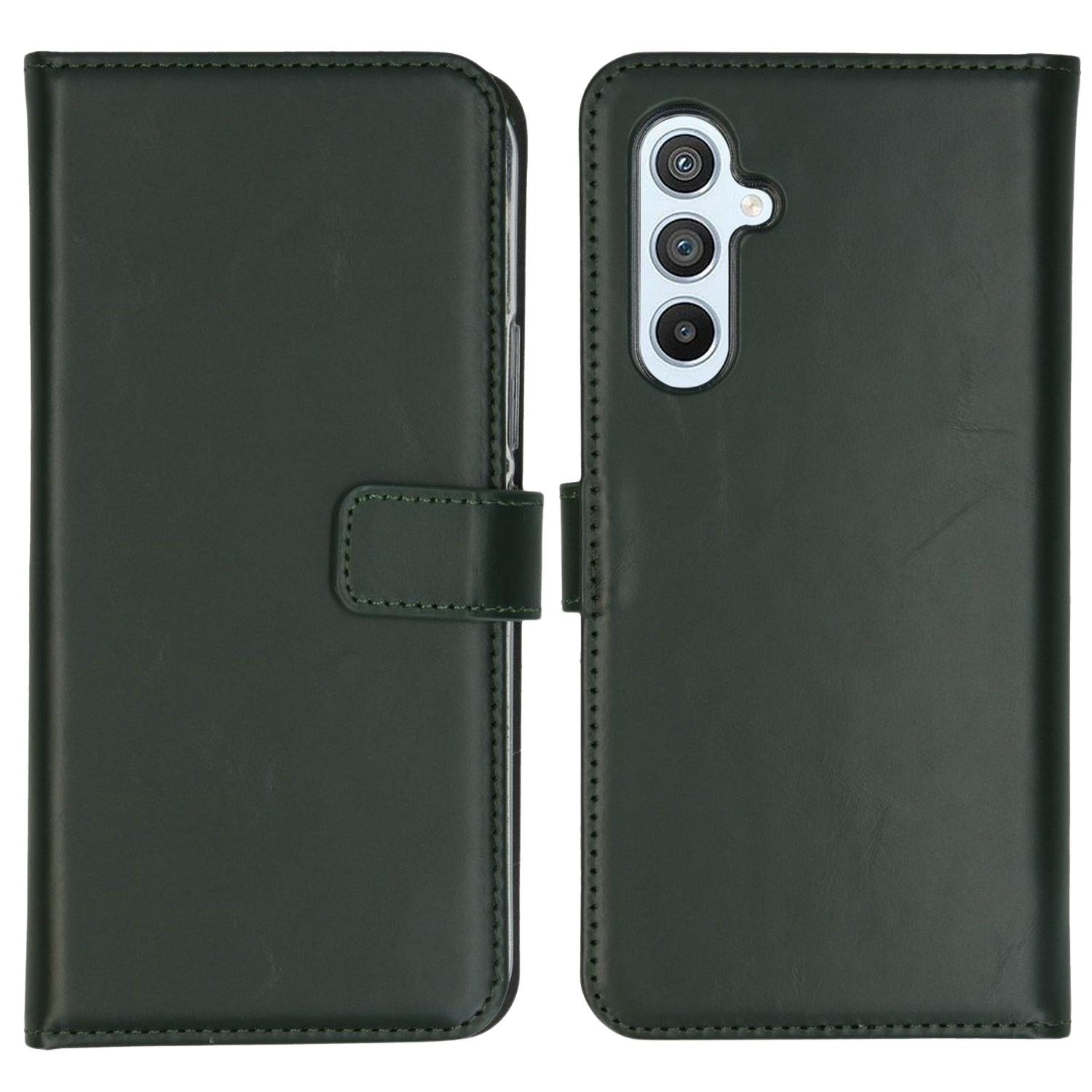 SELENCIA Flipcover Real Leather Galaxy A54 5G Groen (SH00057265)