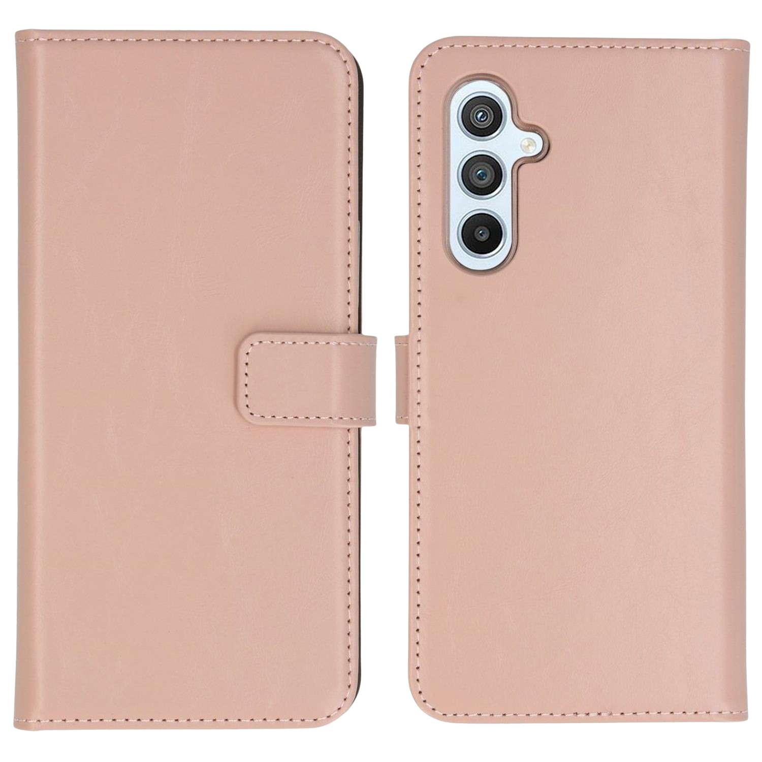 SELENCIA Flipcover Real Leather Galaxy A54 5G Roze (SH00057259)