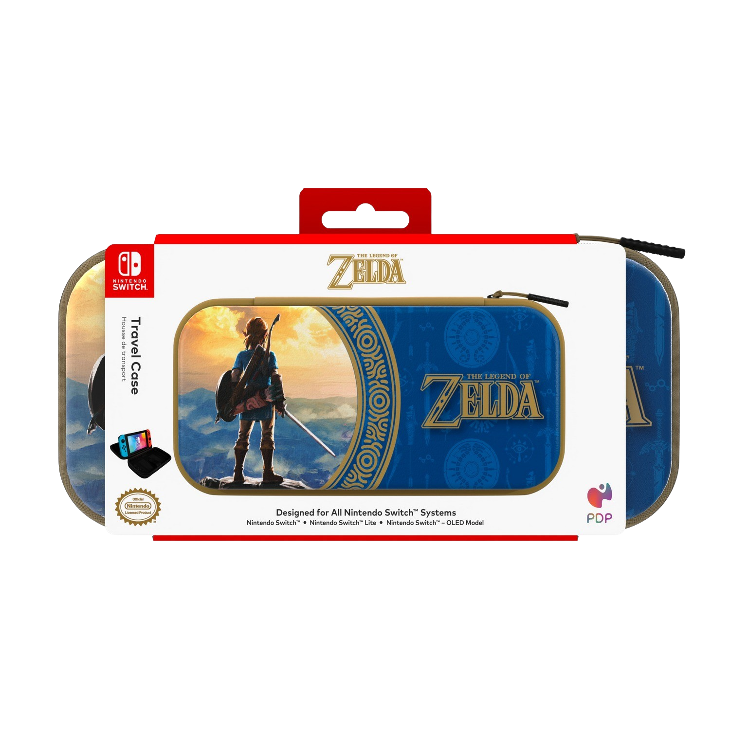 PDP Gaming Switch Travel Case | Zelda Hyrule Blue (Nintendo Switch ...