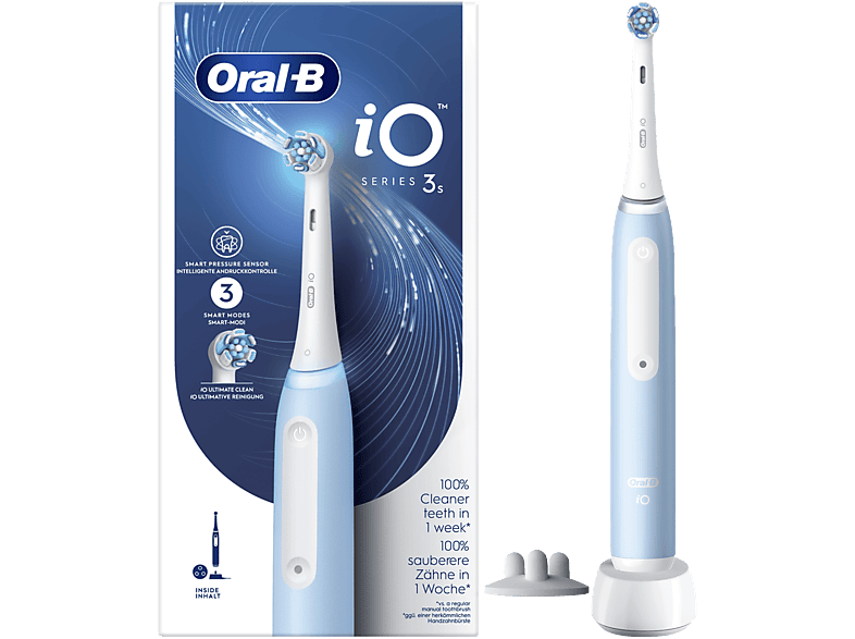 Oral-B iO 4 Pack Doble, Cepillo de Dientes Eléctrico Blanco y