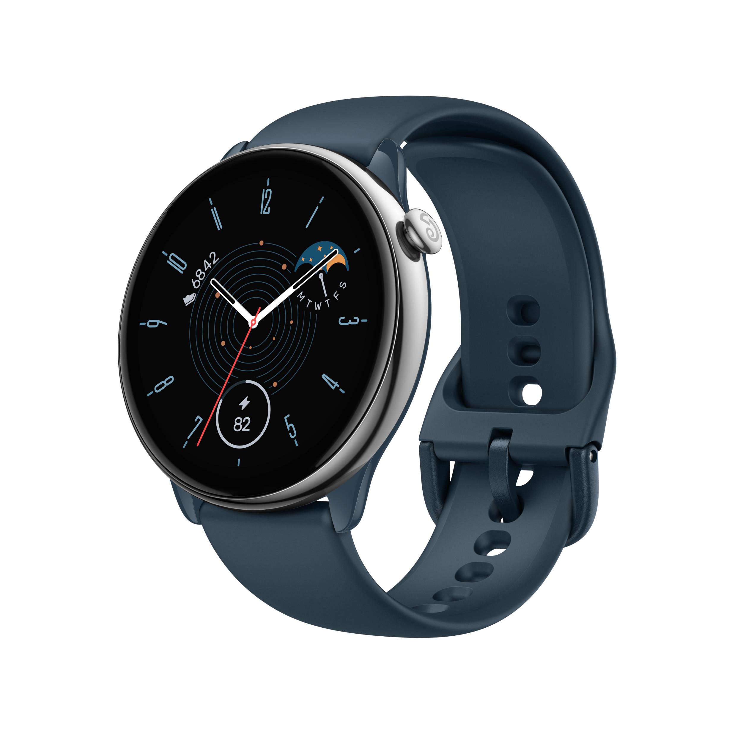 mm, Ocean 20 AMAZFIT Smartwatch Silikon, Mini GTR Blue Edelstahl