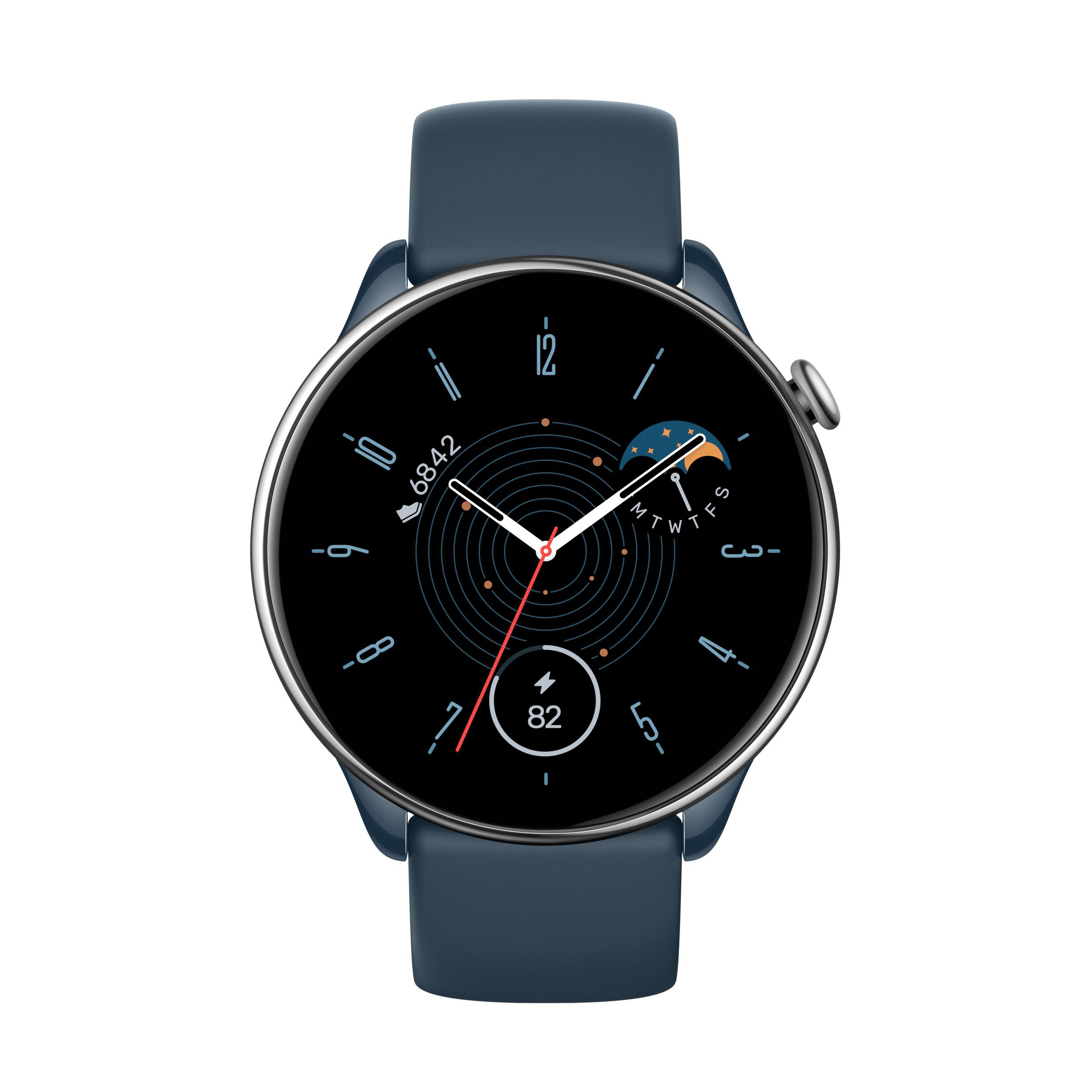 Smartwatch GTR 20 Edelstahl AMAZFIT Ocean mm, Silikon, Blue Mini