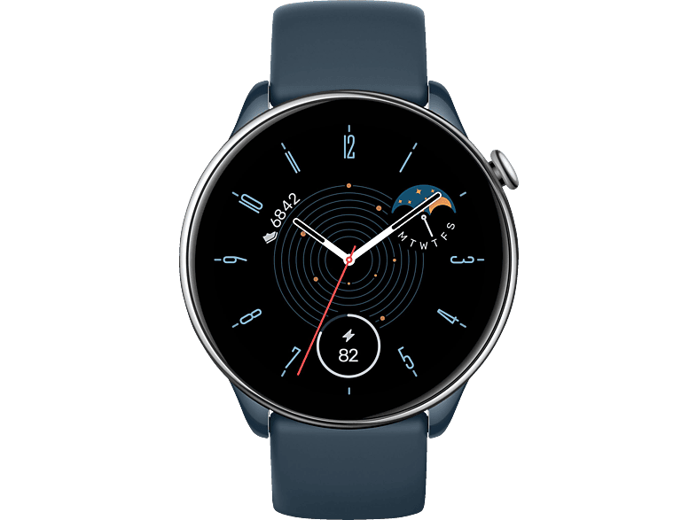 AMAZFIT GTR Mini Smartwatch Edelstahl Ocean 20 Silikon, mm, Blue