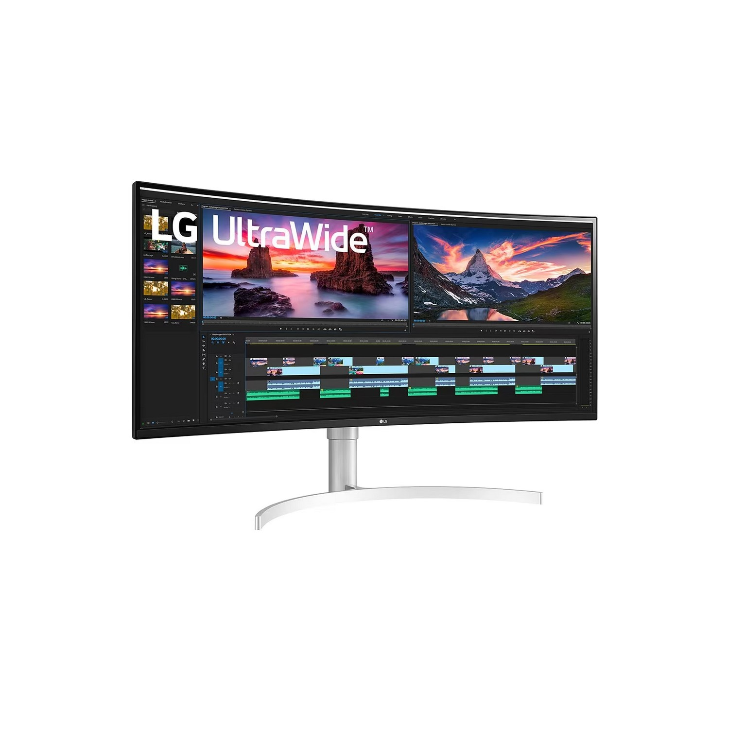 LG Moniteur UltraWide 38" QHD+ Nano IPS 144 Hz Curved (38WN95CP-W.AEU)