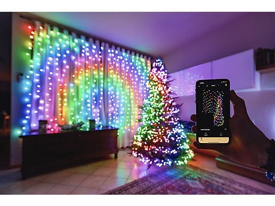 TWINKLY Curtain 400 RGB+W LED - LED-Leuchten (Transparent)