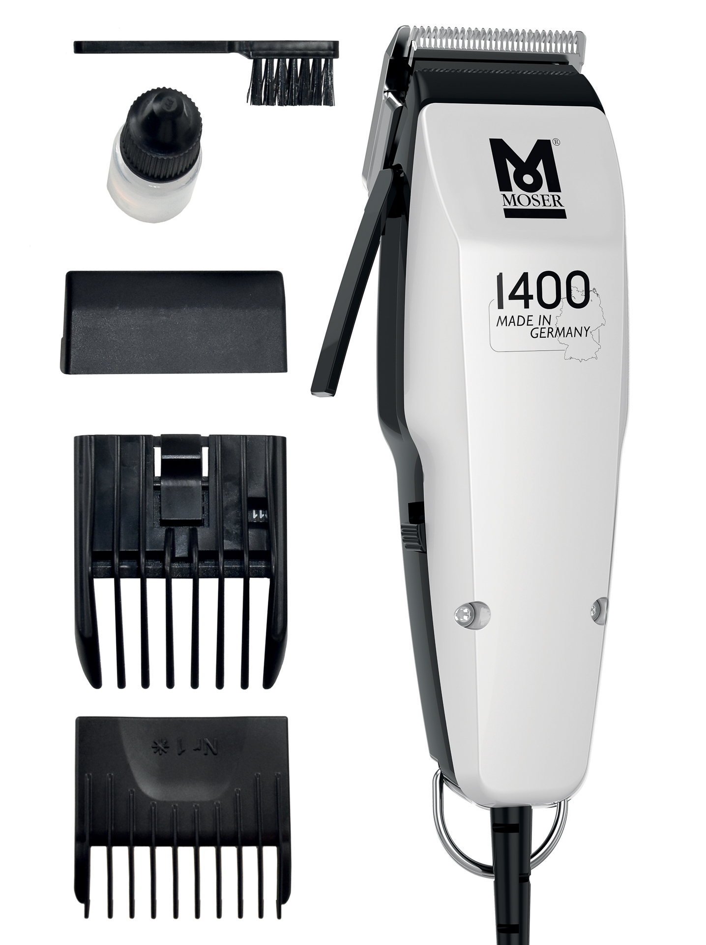 MOSER 1400 Beyaz Saç Kesme Makinesi Beyaz