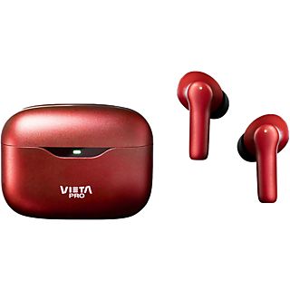 Auriculares True Wireless - Vieta Pro Mute 2, ANC-35db, Dual Pairing, Voice Assistant, 22 hs, Rojo