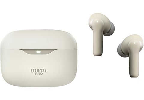 Auriculares True Wireless  Vieta Pro Mute 2, ANC-35db, Dual Pairing, Voice  Assistant, 22 h, Blanco