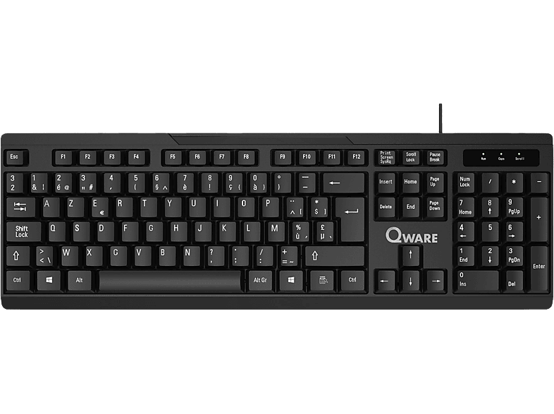 QWARE Clavier gaming Liverpool AZERTY Noir (PCK-018BL) | MediaMarkt