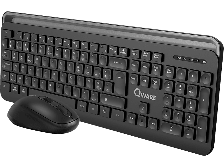 Qware Draadloos Toetsenbord + Muis Rotherham Azerty (qw Pcb-378bl)