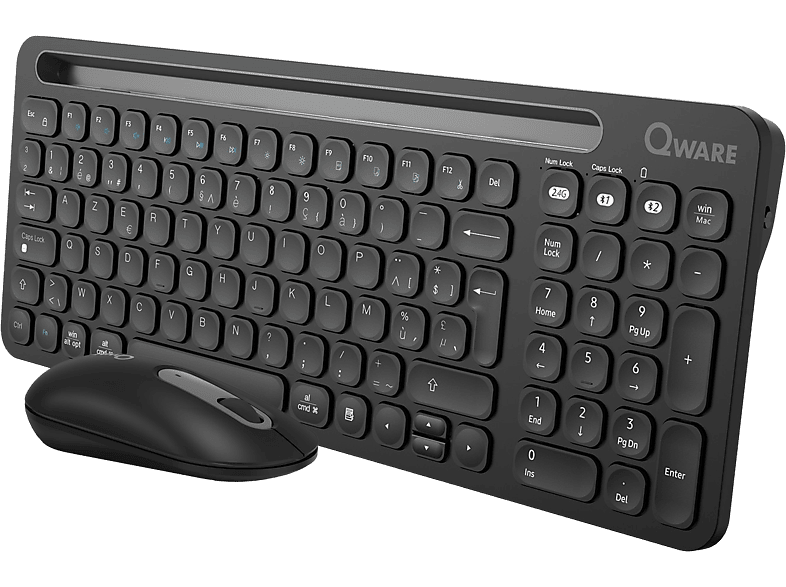 Qware Draadloos Toetsenbord + Muis Florence Azerty (pcb-398bl)