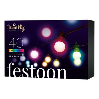 TWINKLY Festoon W/40X RGB G45 LEDS - Catena di luci (Trasparente)