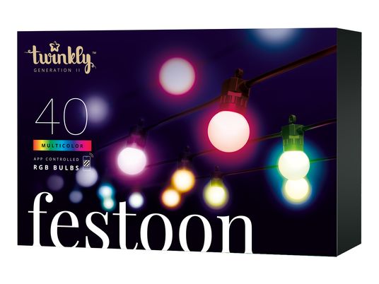 TWINKLY Festoon W/40X RGB G45 LEDS - Lichterkette (Transparent)
