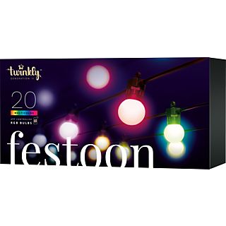 TWINKLY Festoon W/20X RGB G45 LEDS - Catena di luci (Trasparente)