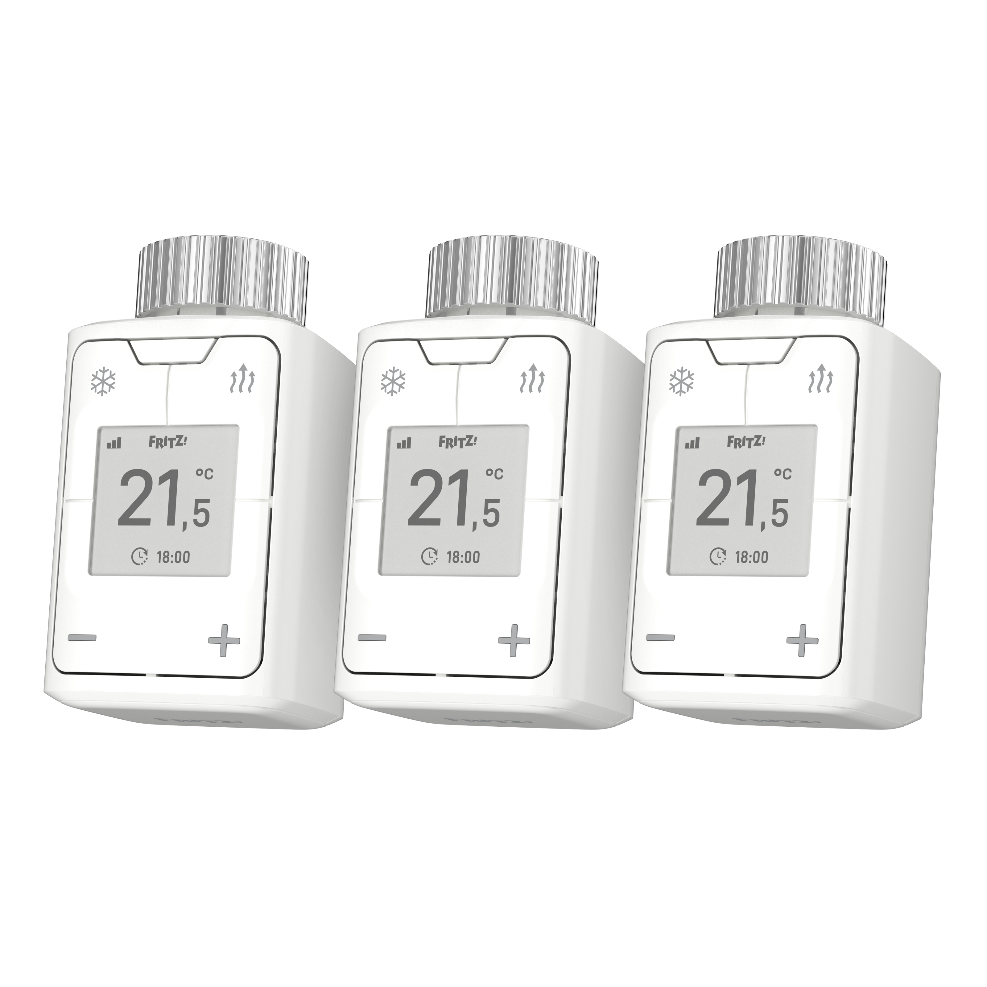 AVM FRITZ!DECT 302, 3 Stück, Smarter Heizkörperregler, Weiß