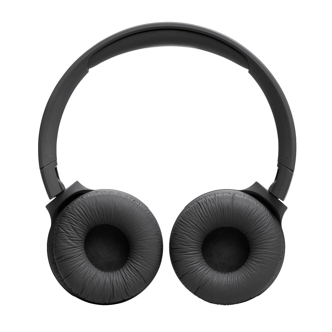 Schwarze Kopfhörer: Over-Ear-Design, auf weißem Hintergrund, isolierte Ansicht.