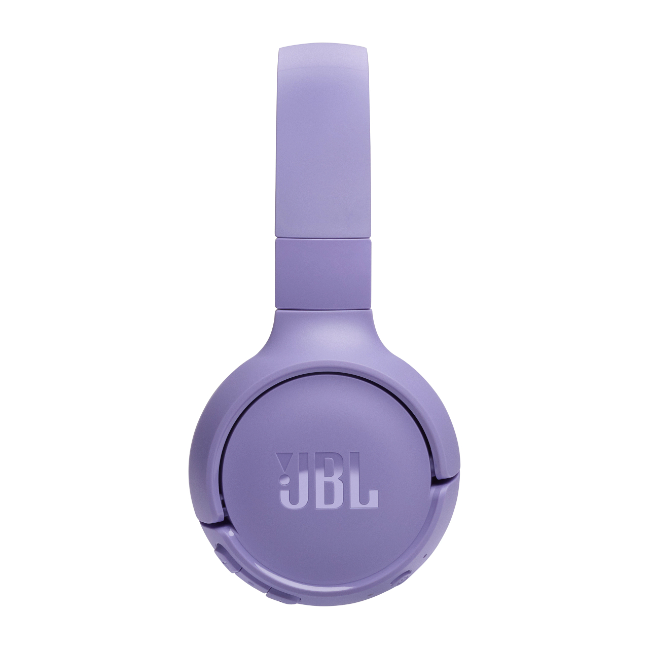 Lila JBL-Kopfhörer. Das JBL-Logo ist sichtbar.