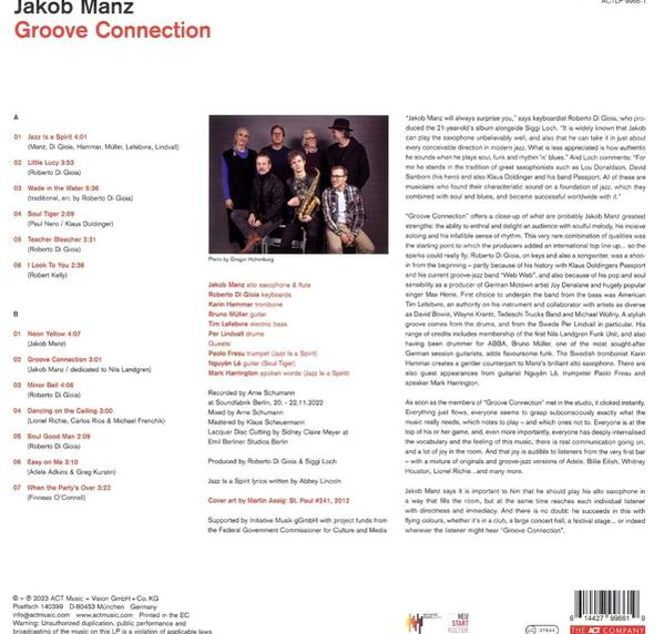 Jakob Manz - Groove Connection (180g Black Vinyl)  - (LP + Download)