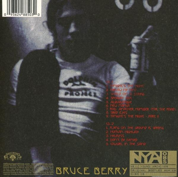 CD-Cover mit Trackliste und Foto eines Mannes mit langen Haaren und Sonnenbrille. Text: Bruce Berry.