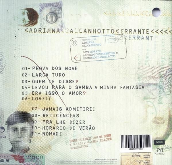 Calcanhotto (Vinyl) - Adriana - Errante