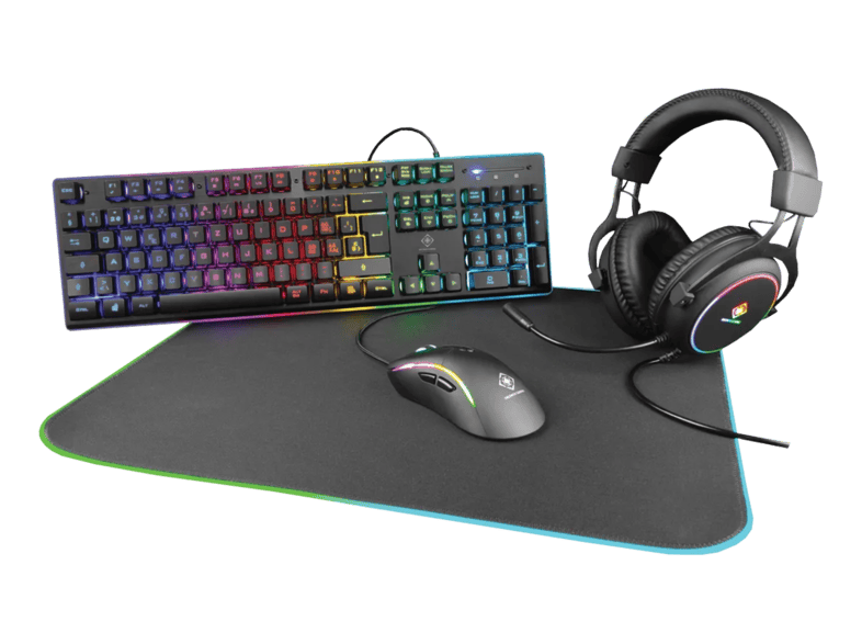 Spirit Of Gamers - Pack RGB Clavier, souris, casque, tapis pour gamer  console Compatible PS4 / Xbox one / Xbox serie S